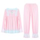 Lace Women Vintage Princess Pajamas Long Sleeve Sleepwear Set