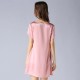 Summer Short Sleeves Sexy Silk Pajamas for Women 