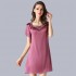 Summer Short Sleeves Sexy Silk Pajamas for Women 