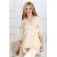 Hot V-neck Champagne Silk Pajamas for Women 